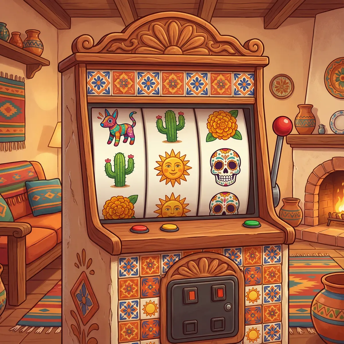 Tragamonedas coloridas con temática mexicana en Meridianbet Casino